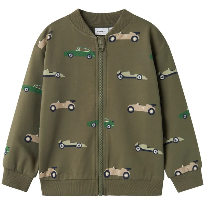 Name It Dusty Olive Brais Regular Sweat Cardigan Lägg i varukorgen