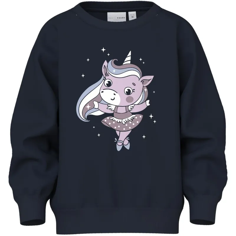 Name It Dark Sapphire Ballerinaskor Venus Regular Sweatshirt Utförsäljning