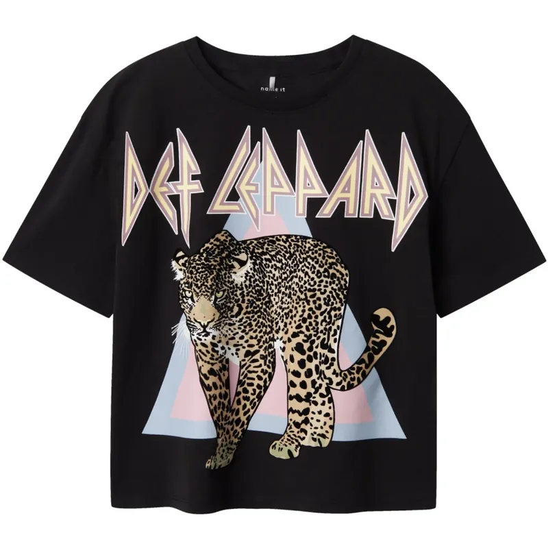 Outlet Name It Black Jikki Def Leppard T-Shirt