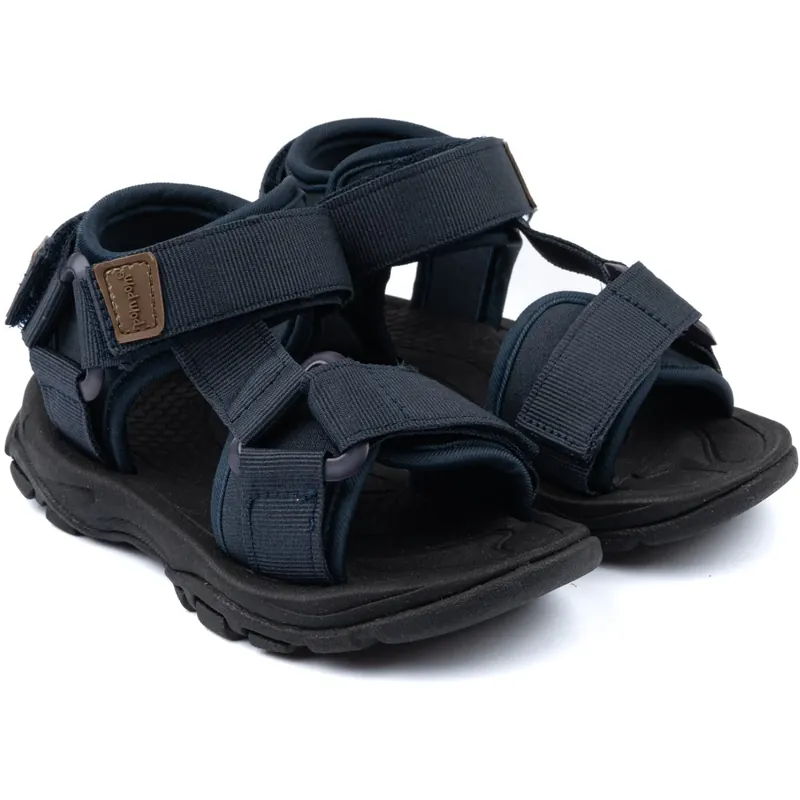 Pom Pom Navy Trecking Sandal Kardborreband Lägg i varukorgen