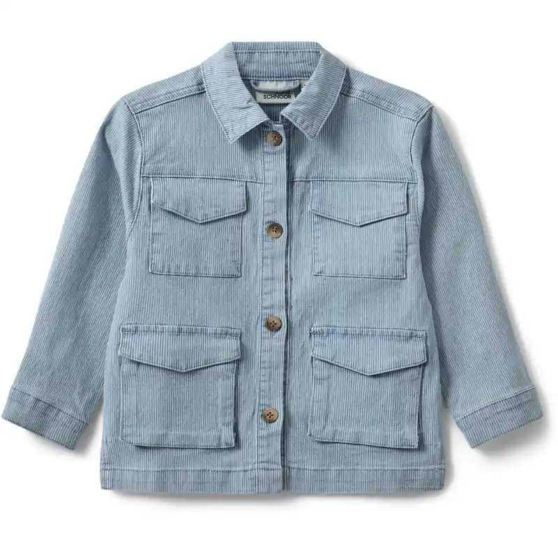 Sofie Schnoor Blue Denim Stripe Hectorsk Jacka Populärt val