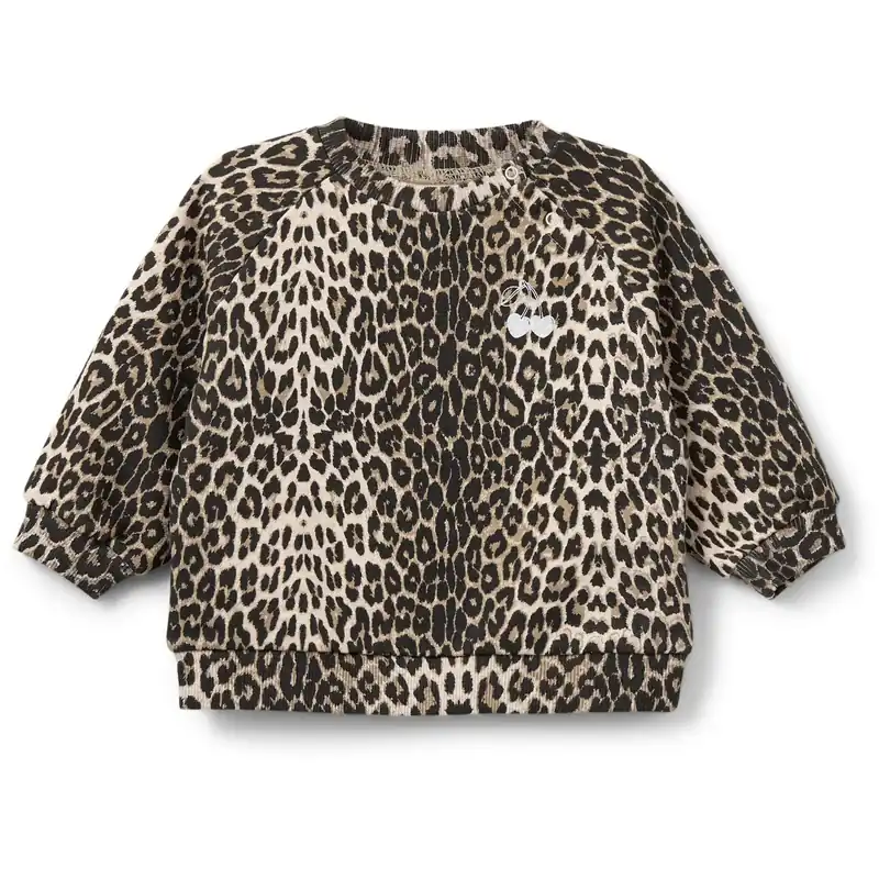 Sofie Schnoor Light Brown Leopard Sweatshirt Erbjudande
