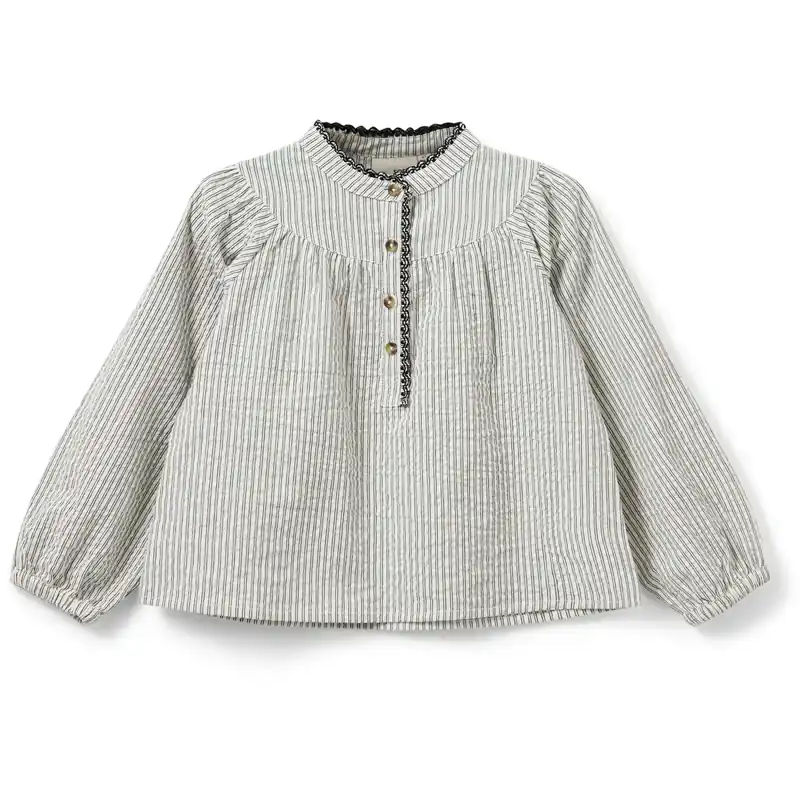 Endast idag Sofie Schnoor Black Thin Stripe Skjorta