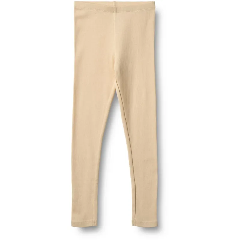 Wheat Macadamia Rib Leggings Maddy Begränsad tid