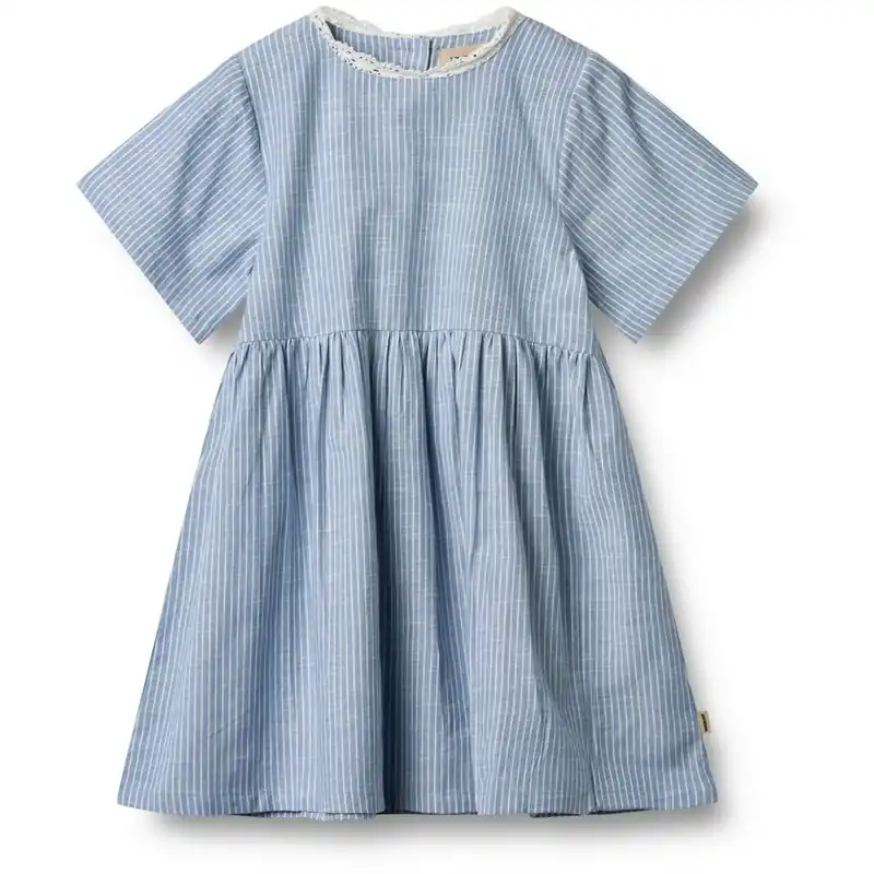 Beställ nu Wheat Blue Stripe Klänning S/S Elma