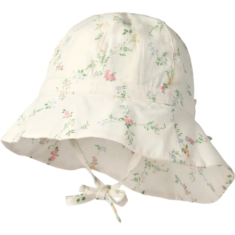 Wheat Ivory Checked Flowers Sun Mössa Chloé Nyhet
