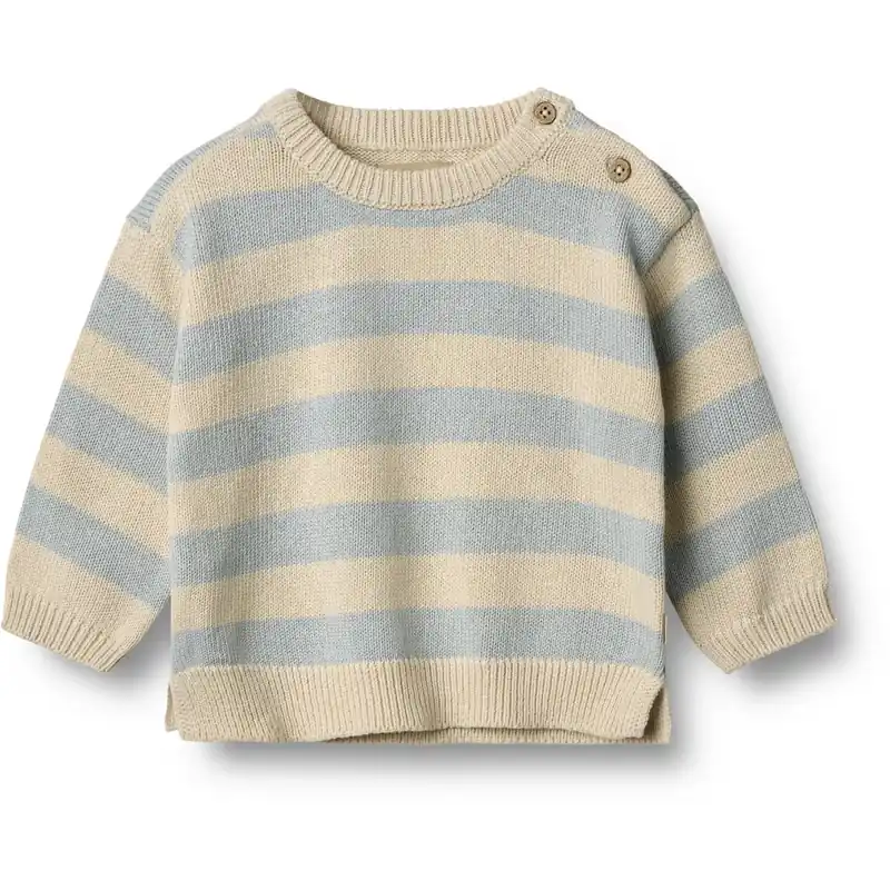 Erbjudande Wheat Blue Stripe Stickad Pullover Morgan