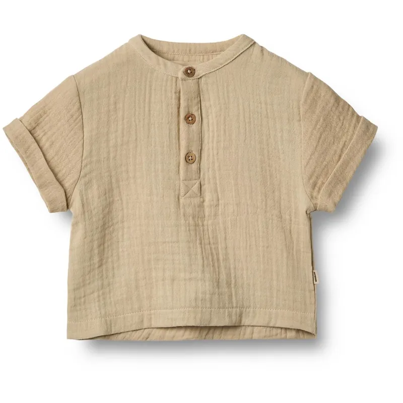 Wheat Soft Sand Skjorta S/S Svend Snabb leverans