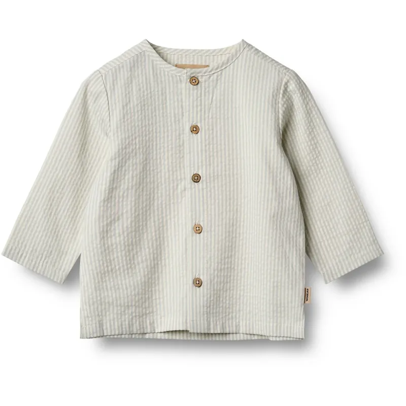 Säker betalning Wheat Summer Blue Stripe Skjorta Shelby