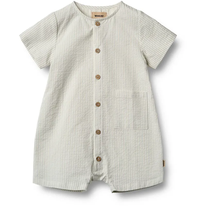 Wheat Blue Summer Stripe Playsuit Frederik Lågt pris