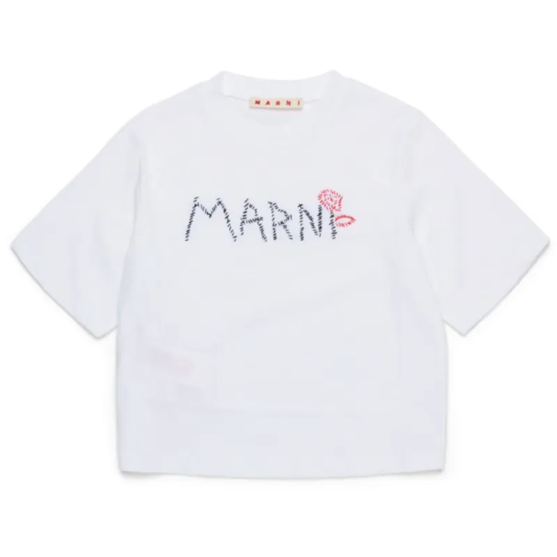 Marni White T-Skjorta Sänkt pris
