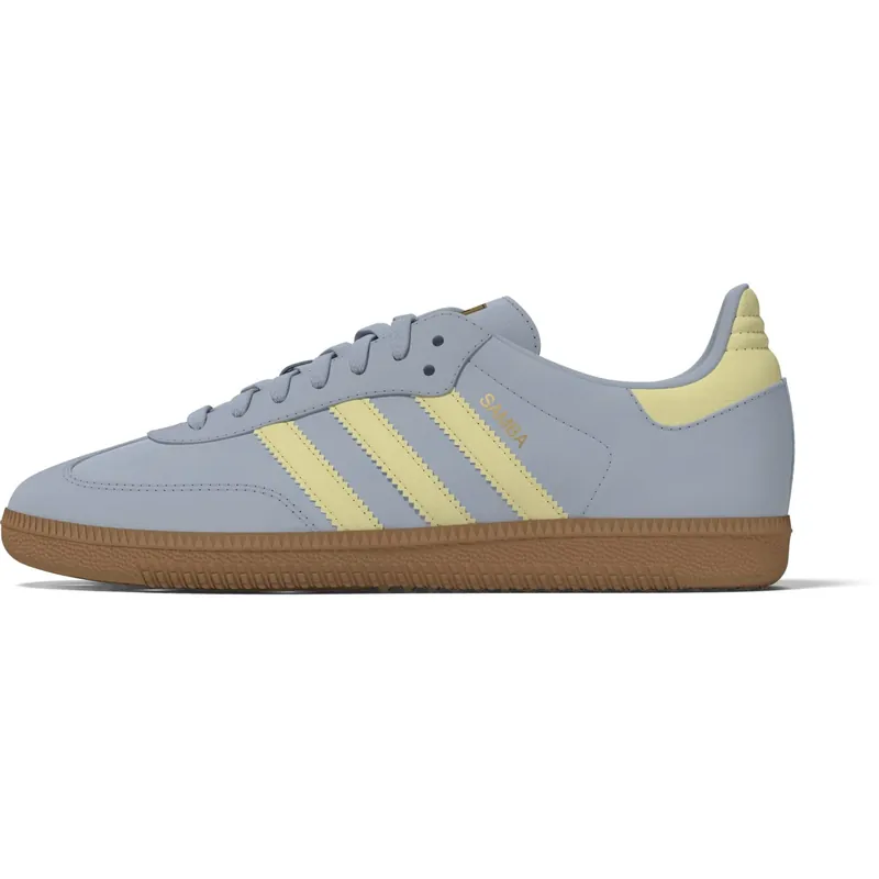 adidas Originals Wonder Blue/Powder Yellow/Gum 3 Samba Og J Sneakers Reapris