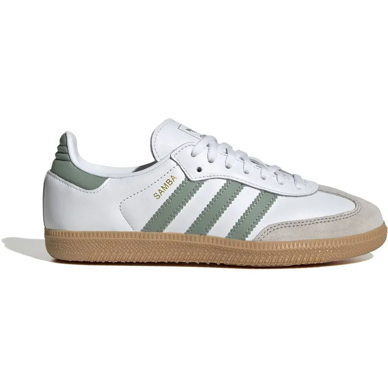 adidas Originals Ftwr White/Silver Green/Gum 3 Samba Og J Sneakers Populärt val