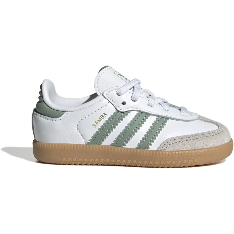 adidas Originals Ftwr White/Silver Green/Gum 3 Samba Og El I Sneakers Erbjudandepris