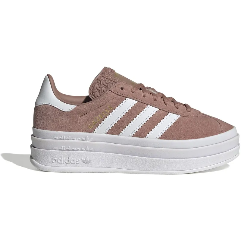 adidas Originals Warm Clay/Ftwr White/Gold Met. Gazelle Bold J Sneakers Fynd