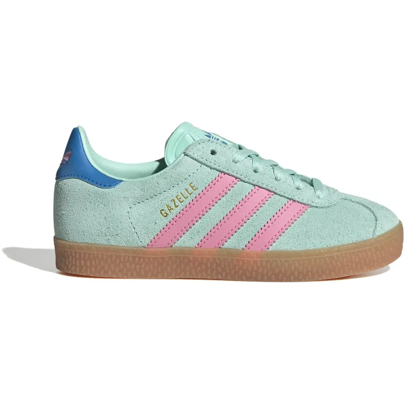 adidas Originals Clear Mint/Bliss Pink/Bright Blue Gazelle C Sneakers Begränsat antal