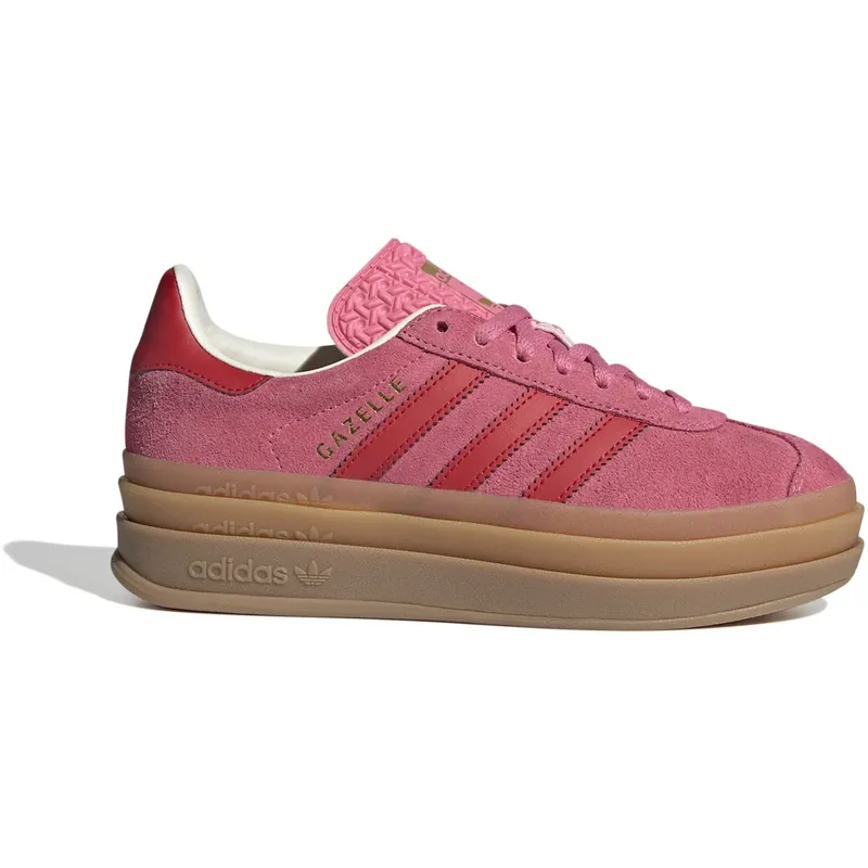 adidas Originals Rose Tone/Better Scarlet/Cream White Gazelle Bold J Sneakers Kampanjpris