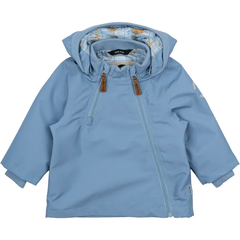 Mikk-Line Faded Denim Polyester Baby Jacka Begränsad tid