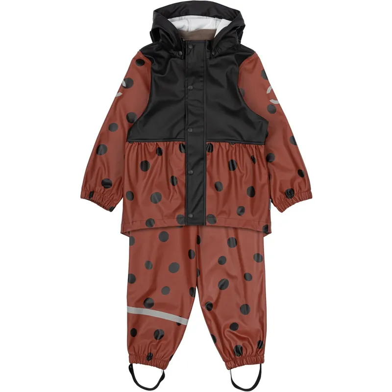 Reapris Mikk-Line Henna Ladybug Suspenders Rain Set