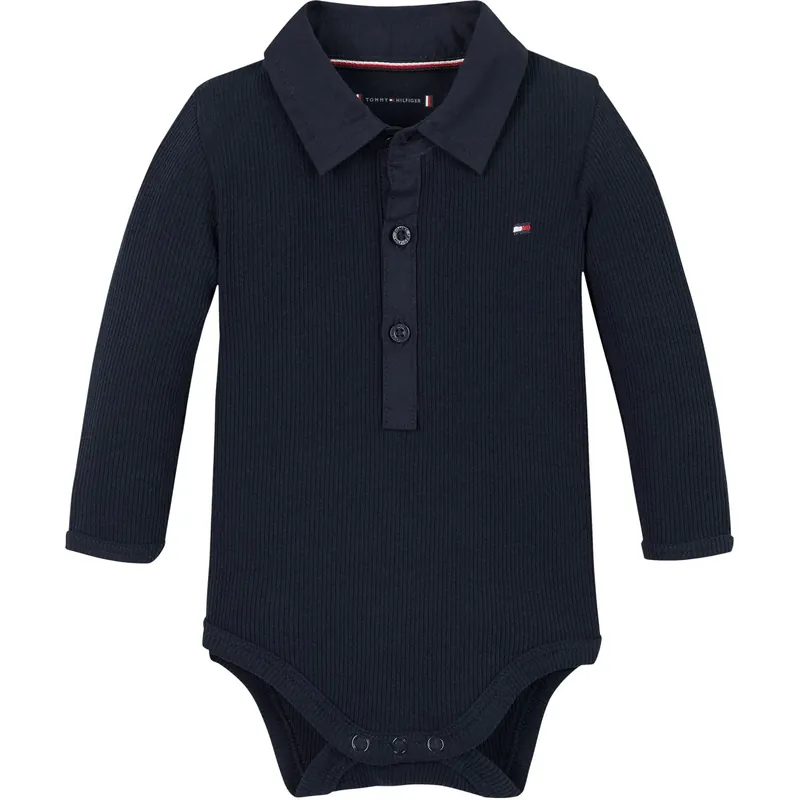 Tommy Hilfiger Dark Night Navy Rib Body Ls Extra rabatt
