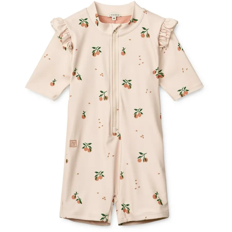 LIEWOOD Peach / Sea Shell Amel Printed Swim Byxdress Utförsäljning