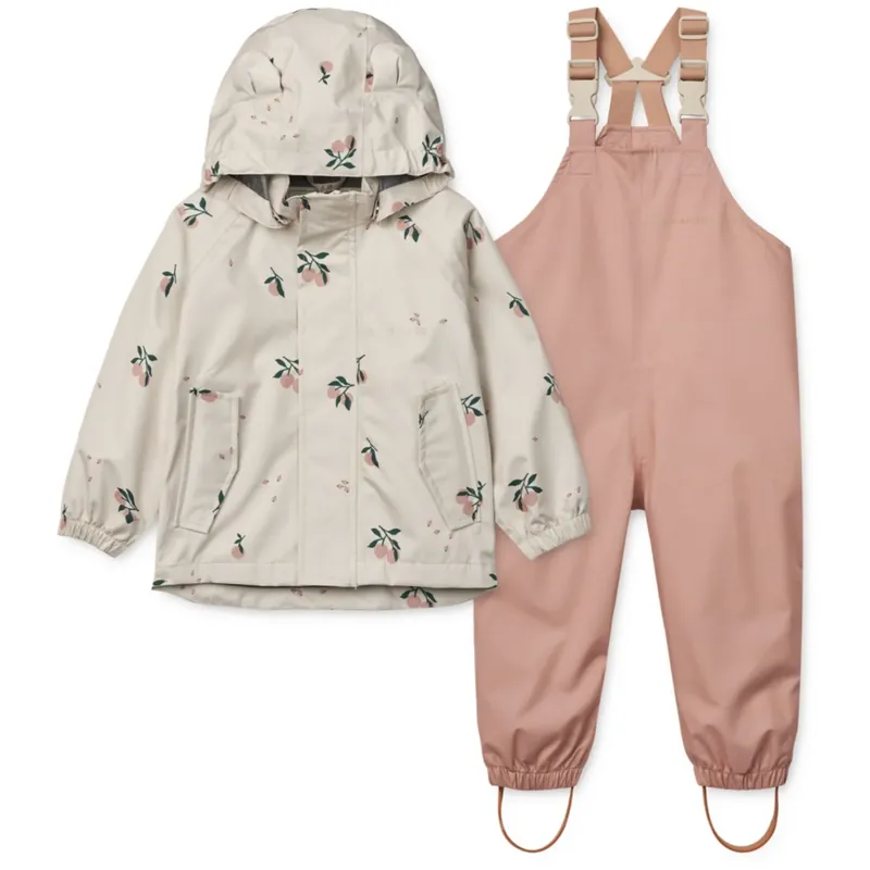Populärt val LIEWOOD Peach / Sea Shell Manu Regnkläder Set
