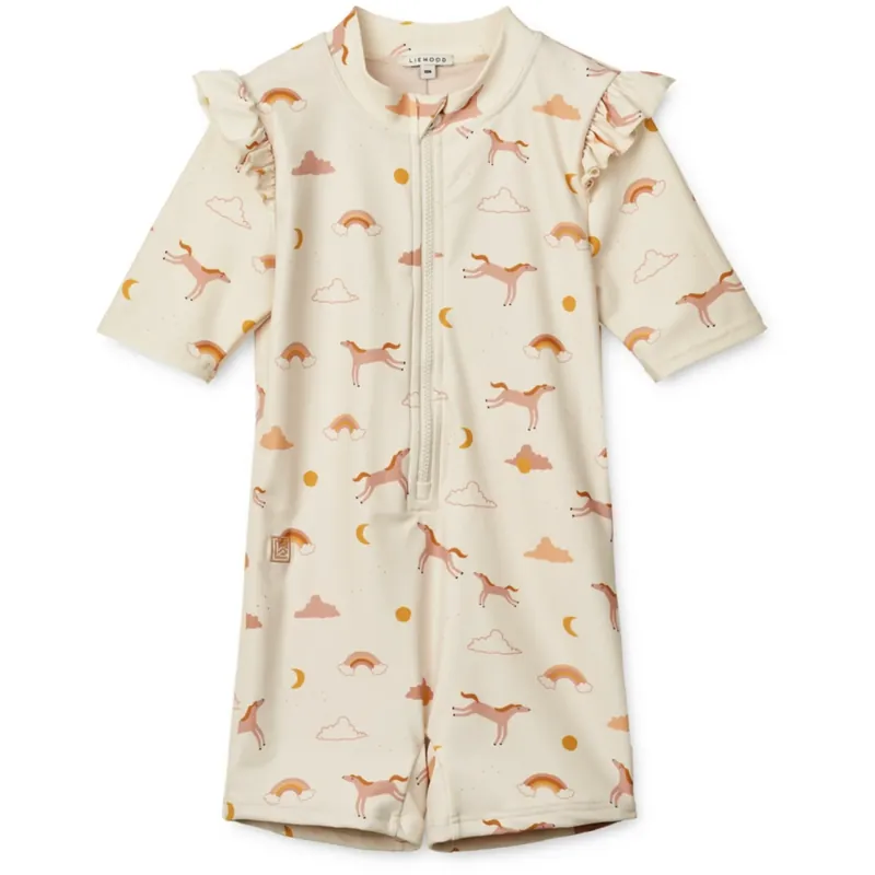 LIEWOOD Dream / Ecru Amel Printed Swim Byxdress Endast idag