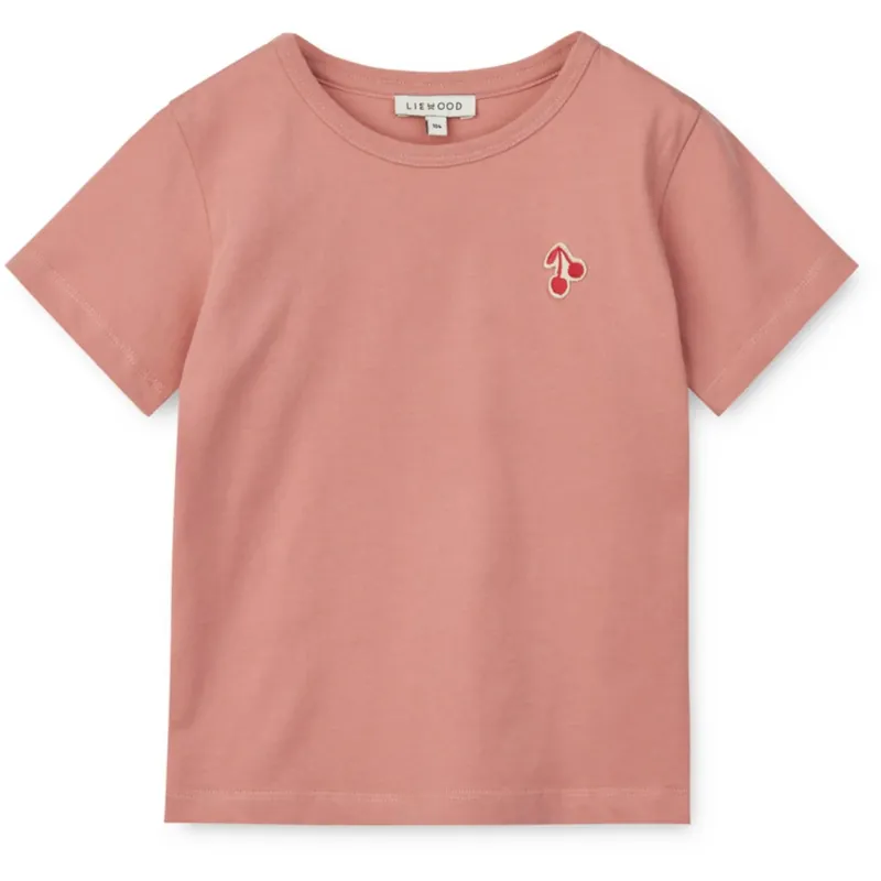 Erbjudandepris LIEWOOD Dusty Raspberry Apia Shortsleeve T-Skjorta