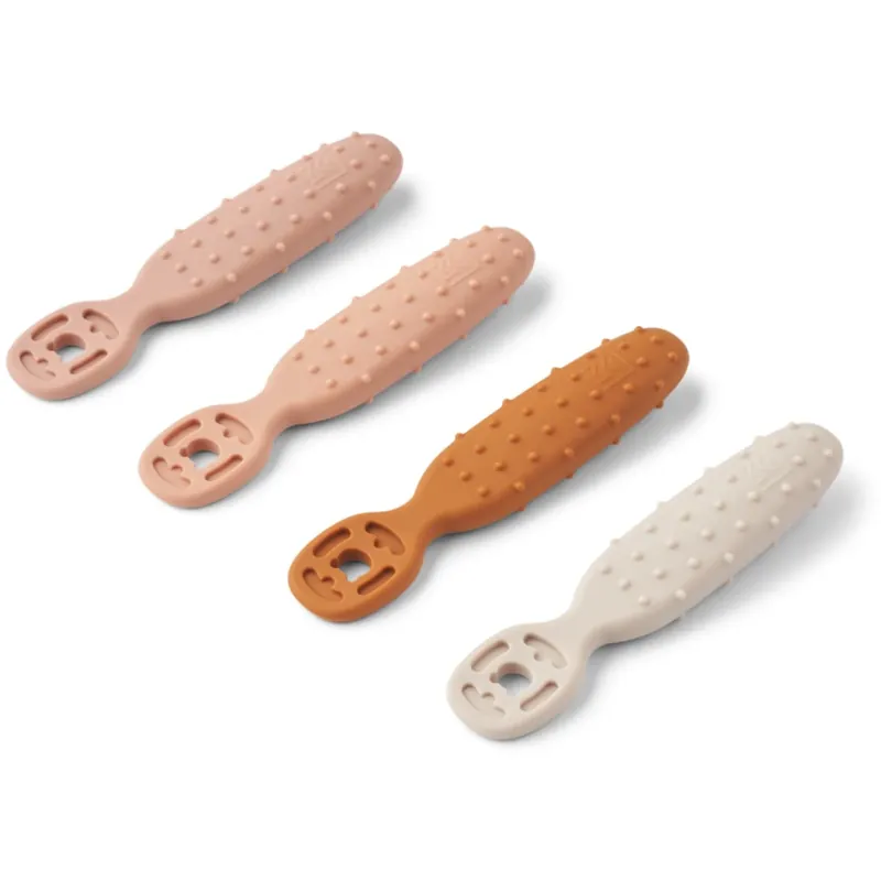 Snabb frakt LIEWOOD Pale Tuscany Multi Mix Caelia Baby Learning Sked 4-Pack