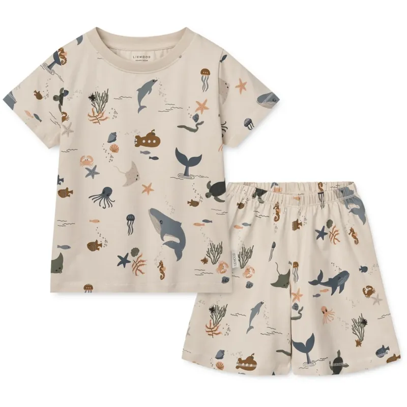 Billigare LIEWOOD Sea Creature / Sandy Ilford Printed Set