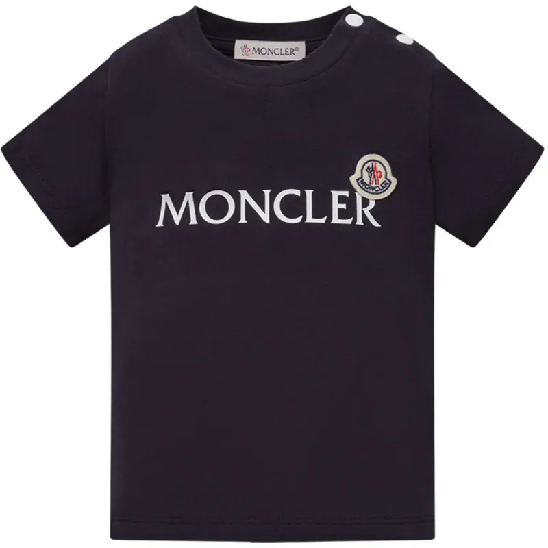 Moncler Navy T-Skjorta Begränsat antal