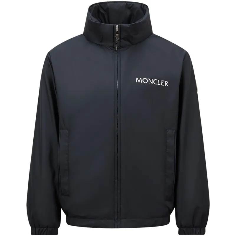 Snabb frakt Moncler Dark Blue Warne Jacka