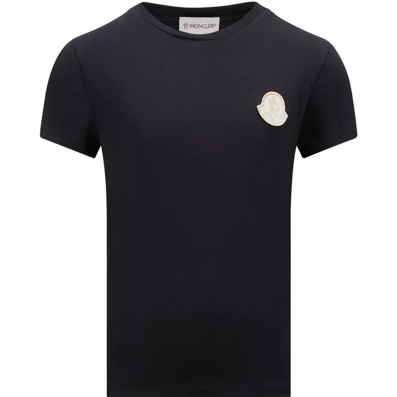 Moncler Navy T-Skjorta Erbjudande