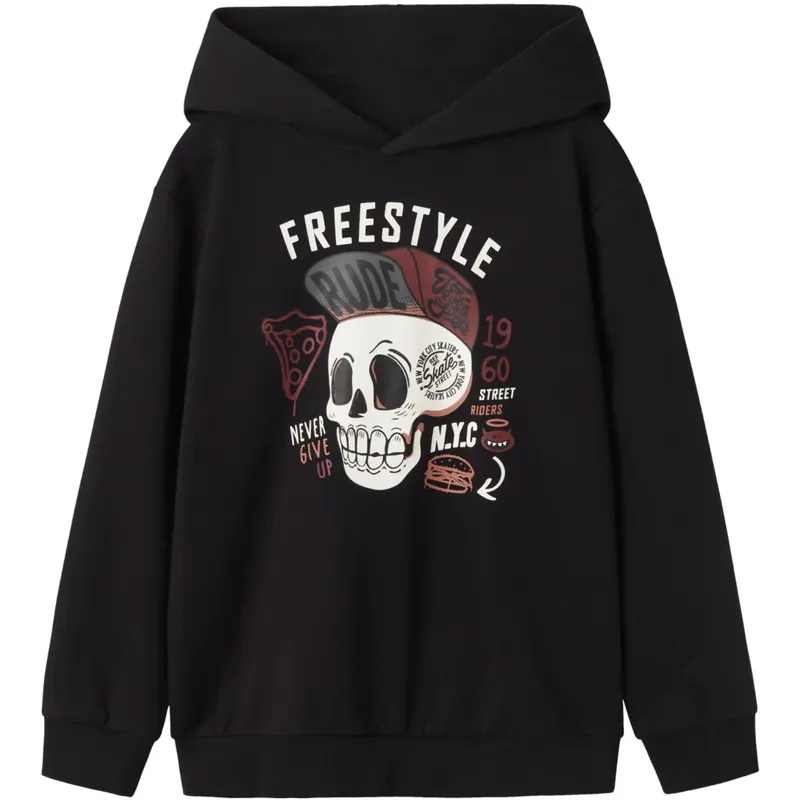 Name It Black Tuduke Regular Sweatshirts Bästa pris