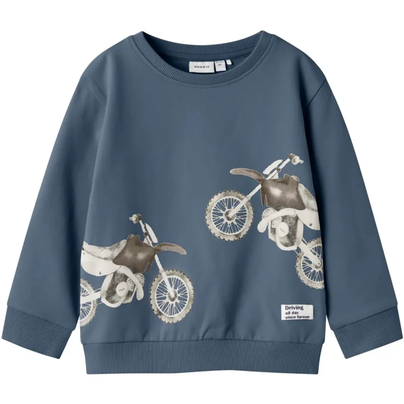 Name It China Blue Teodor Regular Sweatshirts Populär