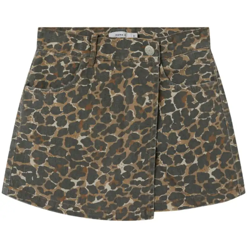 Name It Affogat Leo Washed Down Leo Twill Skort Nyhet