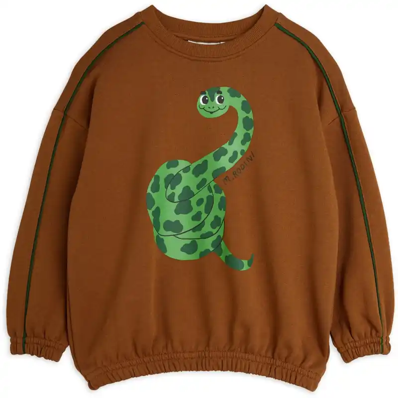 Mini Rodini Brown Snake Sweatshirt Expressleverans