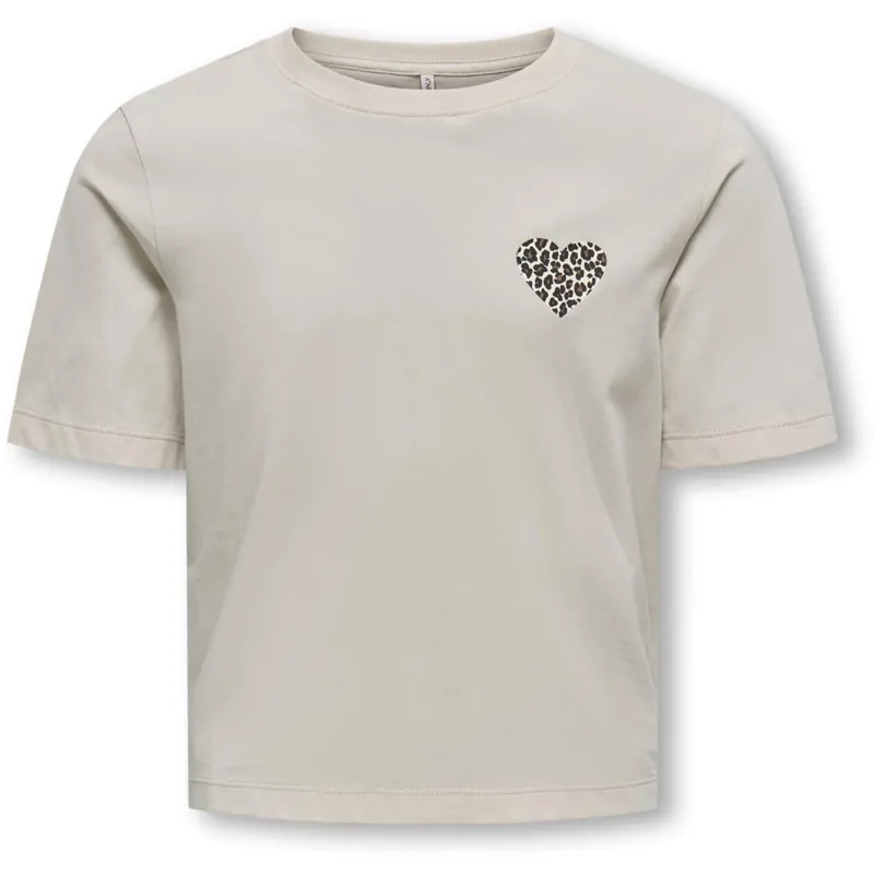 kids ONLY Pumice Stone Leo Heart Rex Leo Heart T-Shirt Noos Trygg betalning