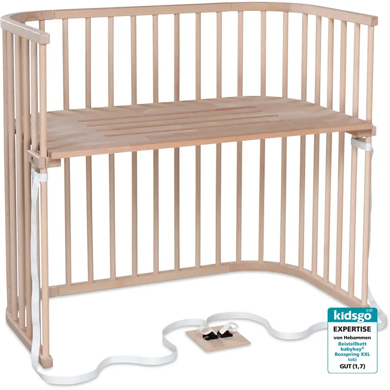 babybay® Natural Untreated Boxspring Xxl Co-Sleeper Endast denna vecka