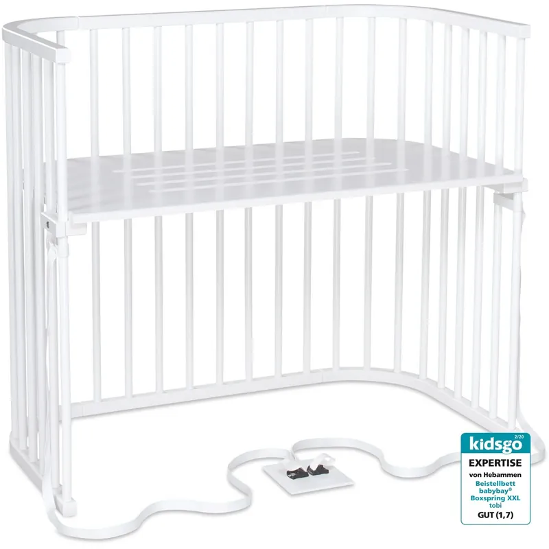 babybay® White Varnished Boxspring Xxl Co-Sleeper Kundfavorit
