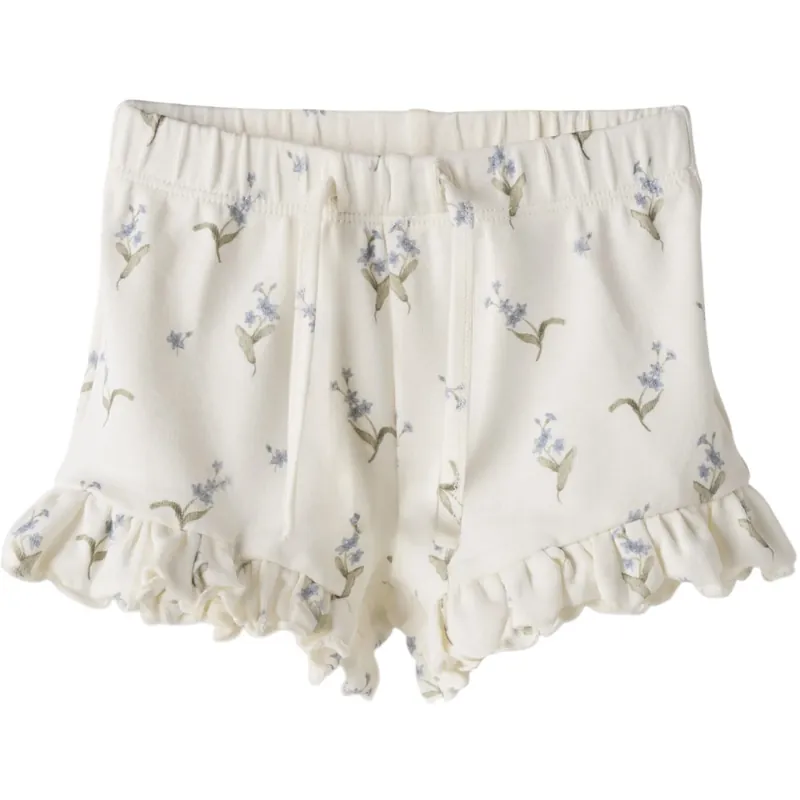 Beställ nu Lil‘Atelier Coconut Milk Forget Me Not Gayo Sen Shorts