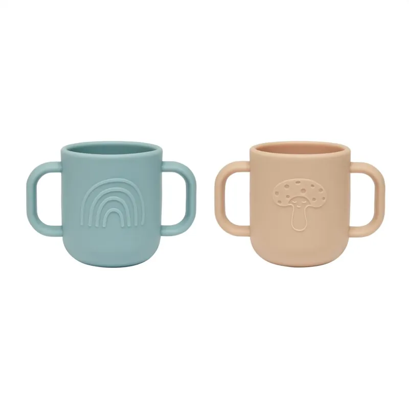 OYOY Aqua/Camel Kappu Kopp 2-Pack Outlet