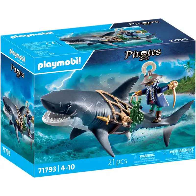 Endast denna vecka Playmobil® Giant Shark With Pirate