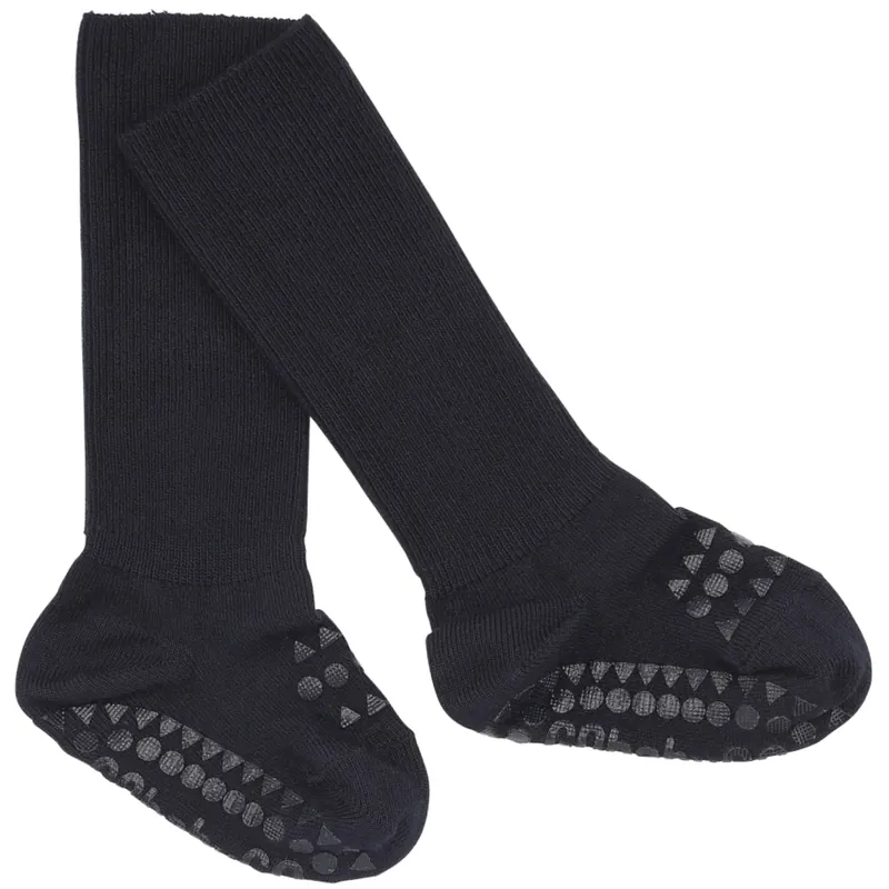 Gobabygo Dark Blue Non-Slip Strumpor Bambu Lågt pris