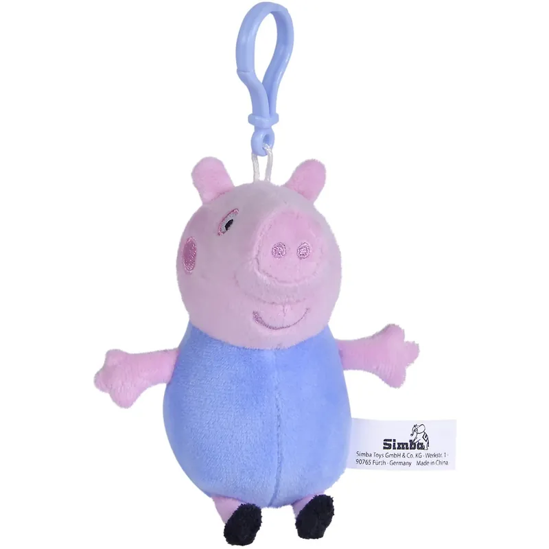 Snabb frakt Simba Toys Baby Georg Gris Plys Nøglering