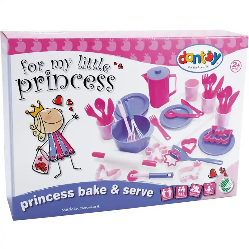 Dantoy My Little Princess Bage-Serv Set I Æske 35 Dele Premium