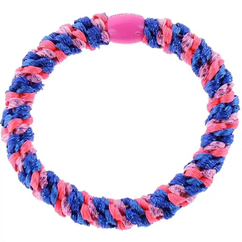 Sänkt pris Bow‘s by Stær Flätat Hår Elastiskt - Multi Blå/Rosa/Rosa Glitter 6-pack