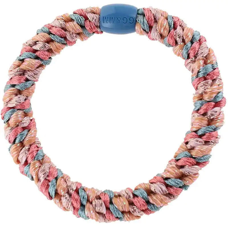 prisnedsättning Bow‘s by Stær Flätat Hår Elastiskt - Multi Blå/Rosa/Persika Glitter 6-pack