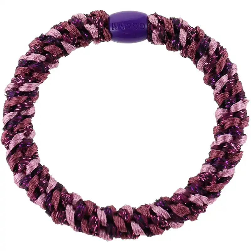 Reapris Bow‘s by Stær Flätat Hår Elastiskt - Multi Bordeaux/Rose Glitter 6-pack