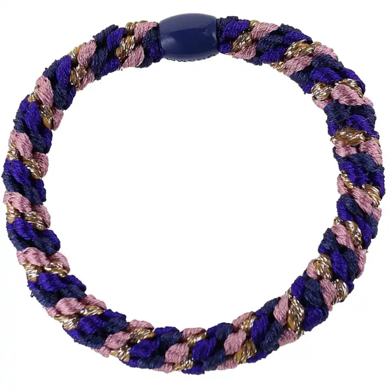 Bow‘s by Stær Flätat Hår Elastiskt - Multi Lila/Ros/Guld Glitter 6-pack Utförsäljning